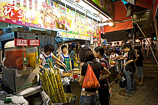 新鲜,果汁,商店,铜锣湾,香港