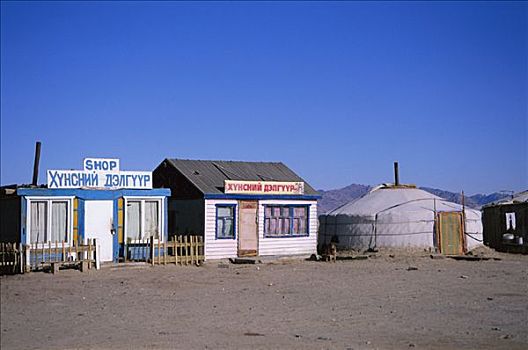 店面,蒙古包,后杭爱省,省,蒙古