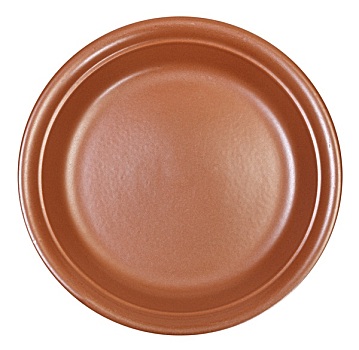 俯视,陶瓷,褐色,餐盘,隔绝
