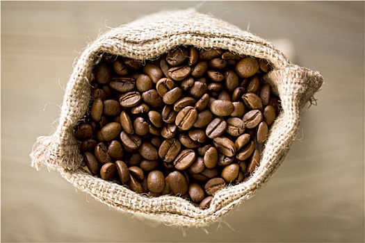 咖啡豆,粗麻袋
