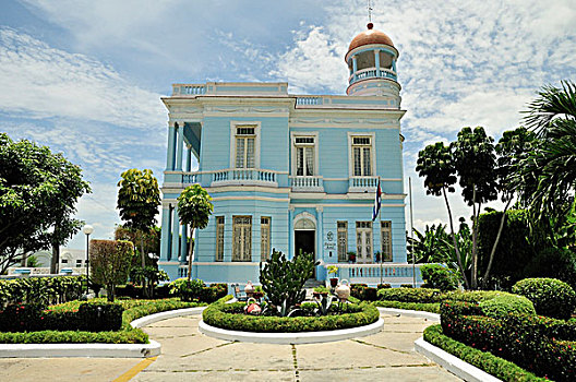 蓝色,宫殿,酒店,西恩富戈斯,古巴,加勒比