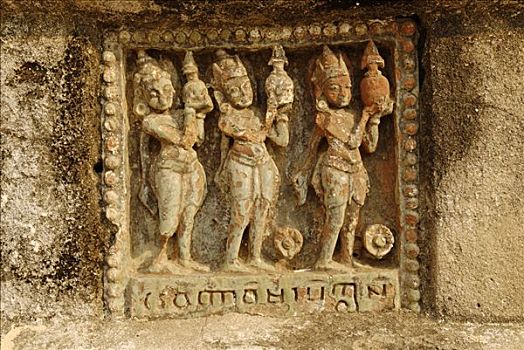 古老,瓷砖,阿南达寺,蒲甘,缅甸,亚洲