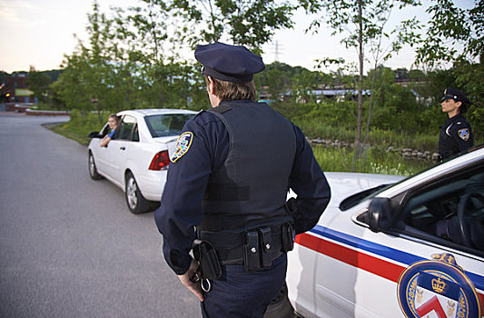 警察,汽车,道路,多伦多,安大略省,加拿大