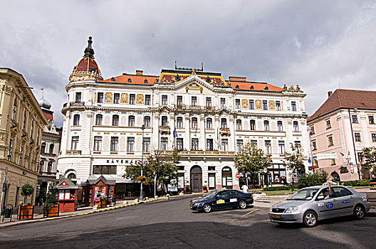 汽车,正面,市政厅,匈牙利