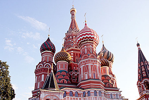 圆顶,尖顶,瓦西里升天大教堂,红场,莫斯科,俄罗斯
