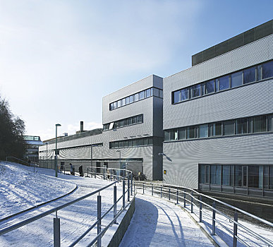 新,大学,伊普斯维奇,英国,2009年,外景,灰色,建筑