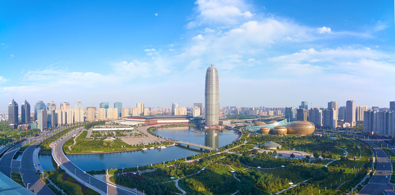 郑州滨河金鹰369米高楼图片
