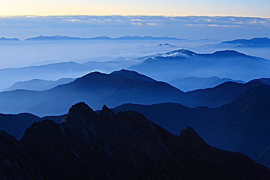 山,上高地,山谷,本州,日本