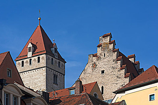 中间,13世纪,雷根斯堡,普拉蒂纳特,巴伐利亚,德国,欧洲