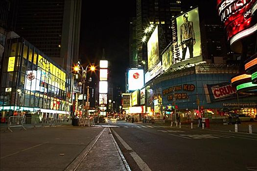 夜晚,城市,时代广场,曼哈顿,纽约,美国