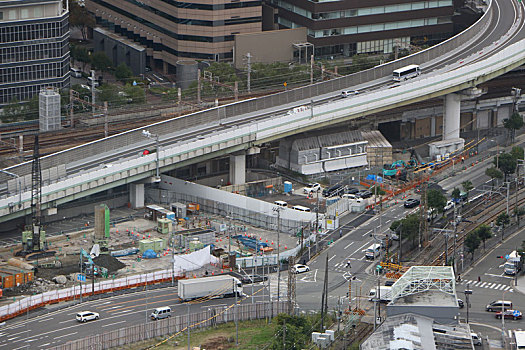 大阪,梅田蓝天大厦,俯拍