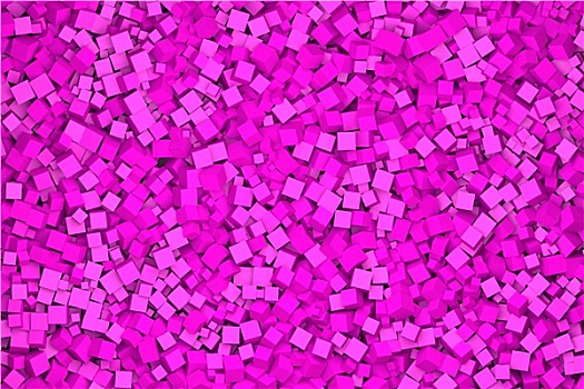 立方体,粉色