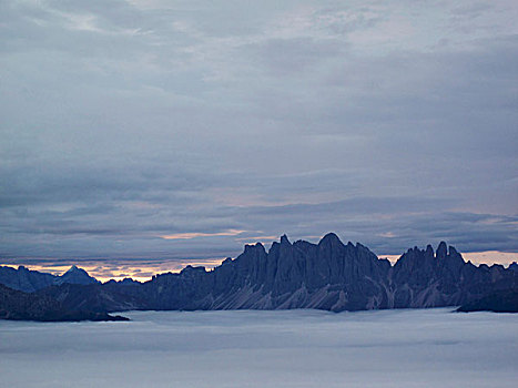 风景,山,阴天