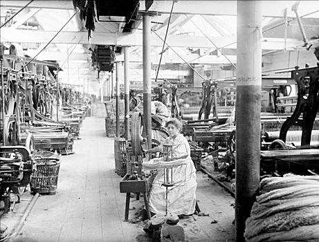 早,毯子,工厂,牛津,1898年,艺术家