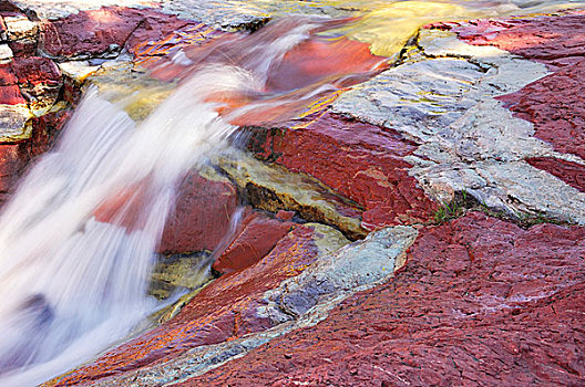 红岩,峡谷,瓦特顿湖国家公园,艾伯塔省,加拿大