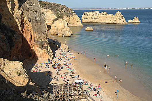 葡萄牙,拉各斯,南海岸,风景,海滩,浴