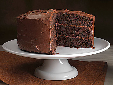巧克力蛋糕,点心架