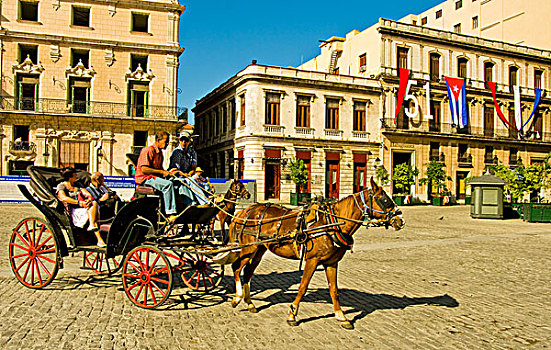 美景,哈瓦那旧城,古巴
