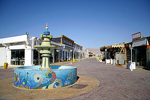 图案,喷泉,中央市场,街道,达哈卜,红海,西奈,埃及