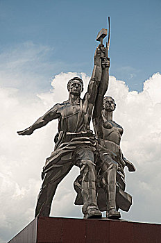 前苏联雕塑,工人和农民