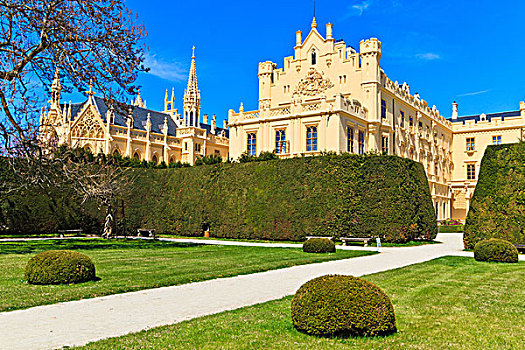 宫殿,花园,世界遗产,捷克