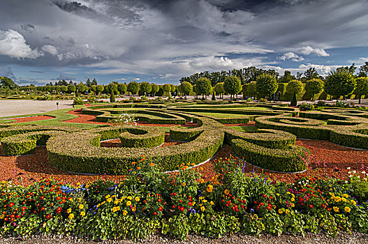 传统,法国,花园,宫殿,拉脱维亚