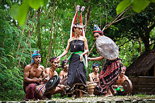 传统,舞者,印度尼西亚