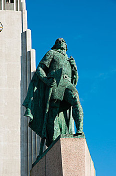 冰岛,雷克雅未克,雕塑