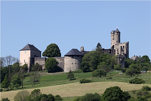 古老,城堡,黑森州,德国