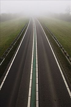 雾状,道路,荷兰