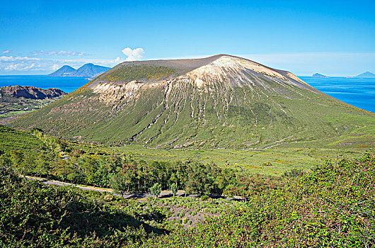 奶奶,岛屿,火山,埃奥利群岛,意大利,欧洲