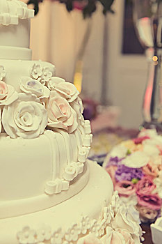 软糖,玫瑰,婚礼蛋糕