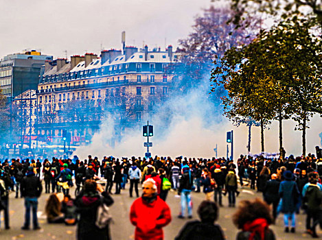 巴黎,法国,抗议