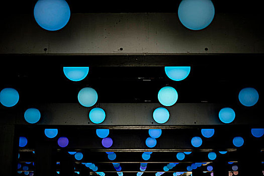 蓝色,光亮,隧道