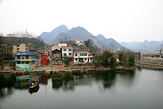 重庆秀山洪安镇著名的拉拉渡口