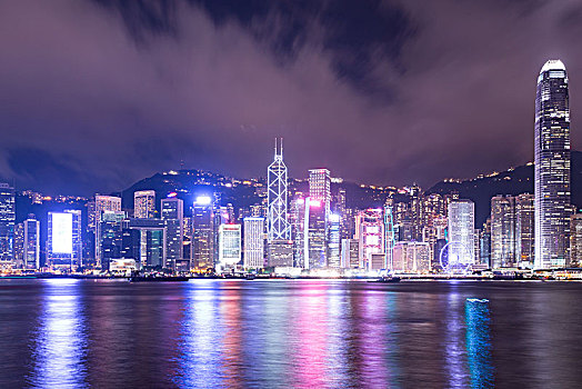 香港维多利亚港夜景