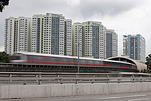 地铁,住宅,楼宇,新加坡,近郊