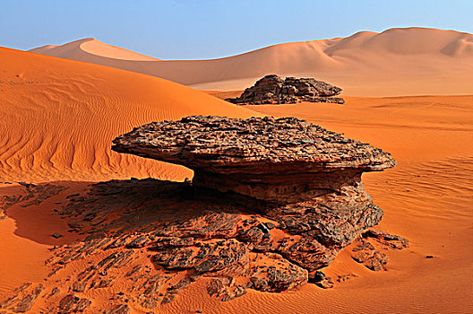 砂岩,石头,排列,锡,梅如卡,塔西里,国家,公园,世界遗产,阿尔及利亚,撒哈拉沙漠,北非