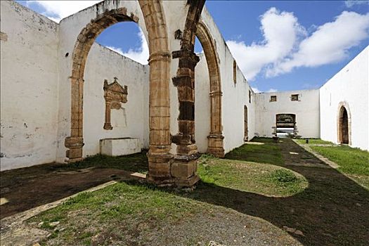 遗址,方济各会修道院,富埃特文图拉岛,加纳利群岛