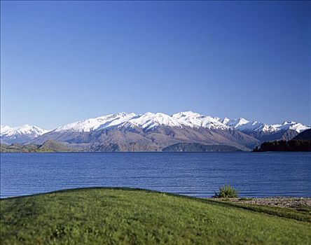 瓦纳卡湖,南阿尔卑斯山,山脉,瓦纳卡,南岛,新西兰