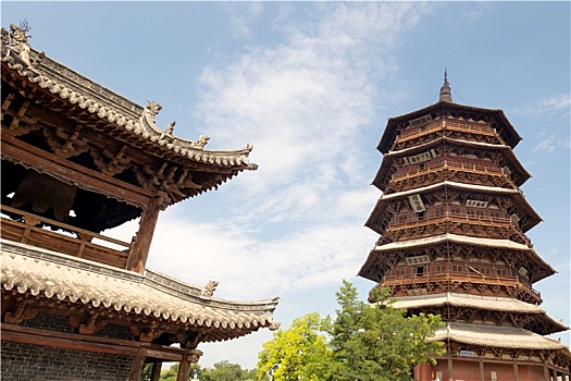 世界上现存最古老最高大的木塔,应县木塔
