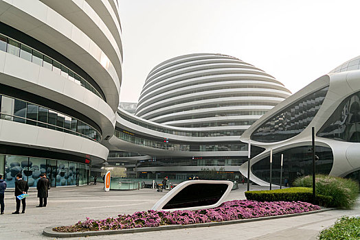 现代办公室,建筑,在家办公,星系,北京,中国,亚洲
