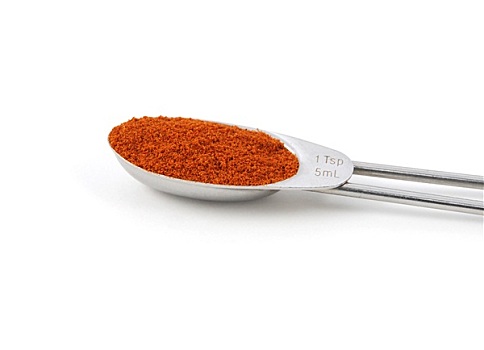 辣椒粉,测量,金属,茶匙