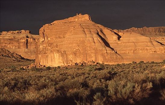岩石构造,拱门国家公园,犹他,美国,北美