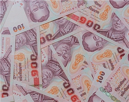 泰国,货币,背景,100