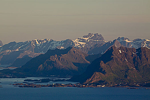 景色,山脉,挪威