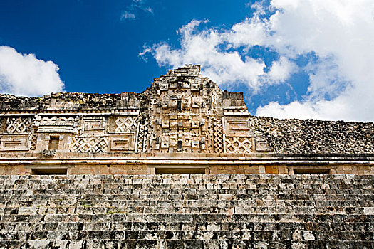 墨西哥,尤卡坦半岛,乌斯马尔,大,前哥伦布时期,毁坏,城市,玛雅,文明,室内,方院