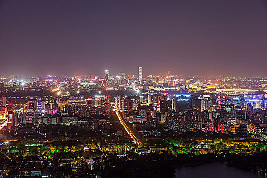 北京夜景俯瞰