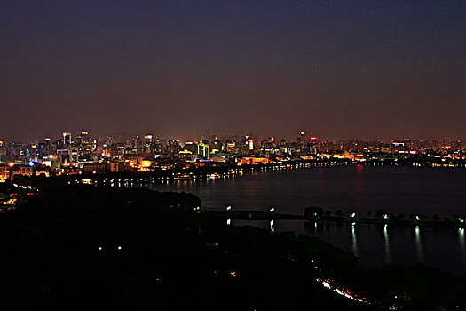 杭州,城市,景观,夜景