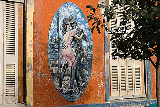 探戈,壁画,布宜诺斯艾利斯,阿根廷